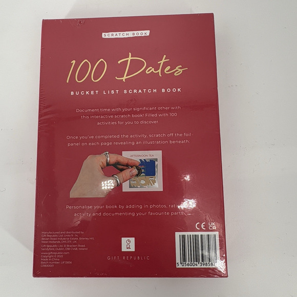 100 DATES Bucket List Scratch Book Couples Gift Anniversary Sealed - Picture 2 of 6